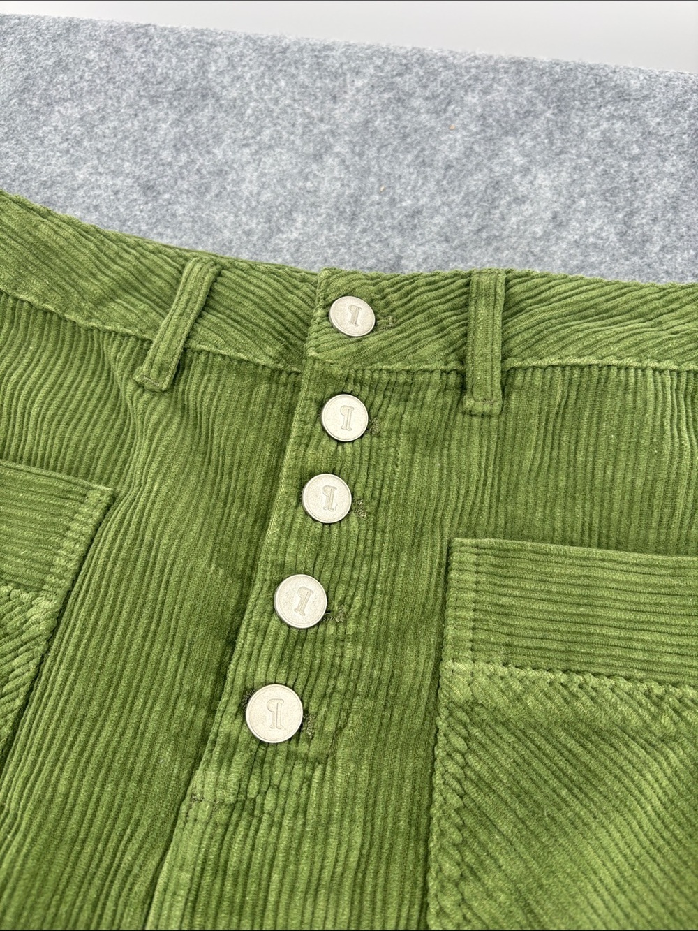 Anthropology Pilcro & the Letterpress Corduroy Button-Front chore pockets skirt - Picture 5 of 11